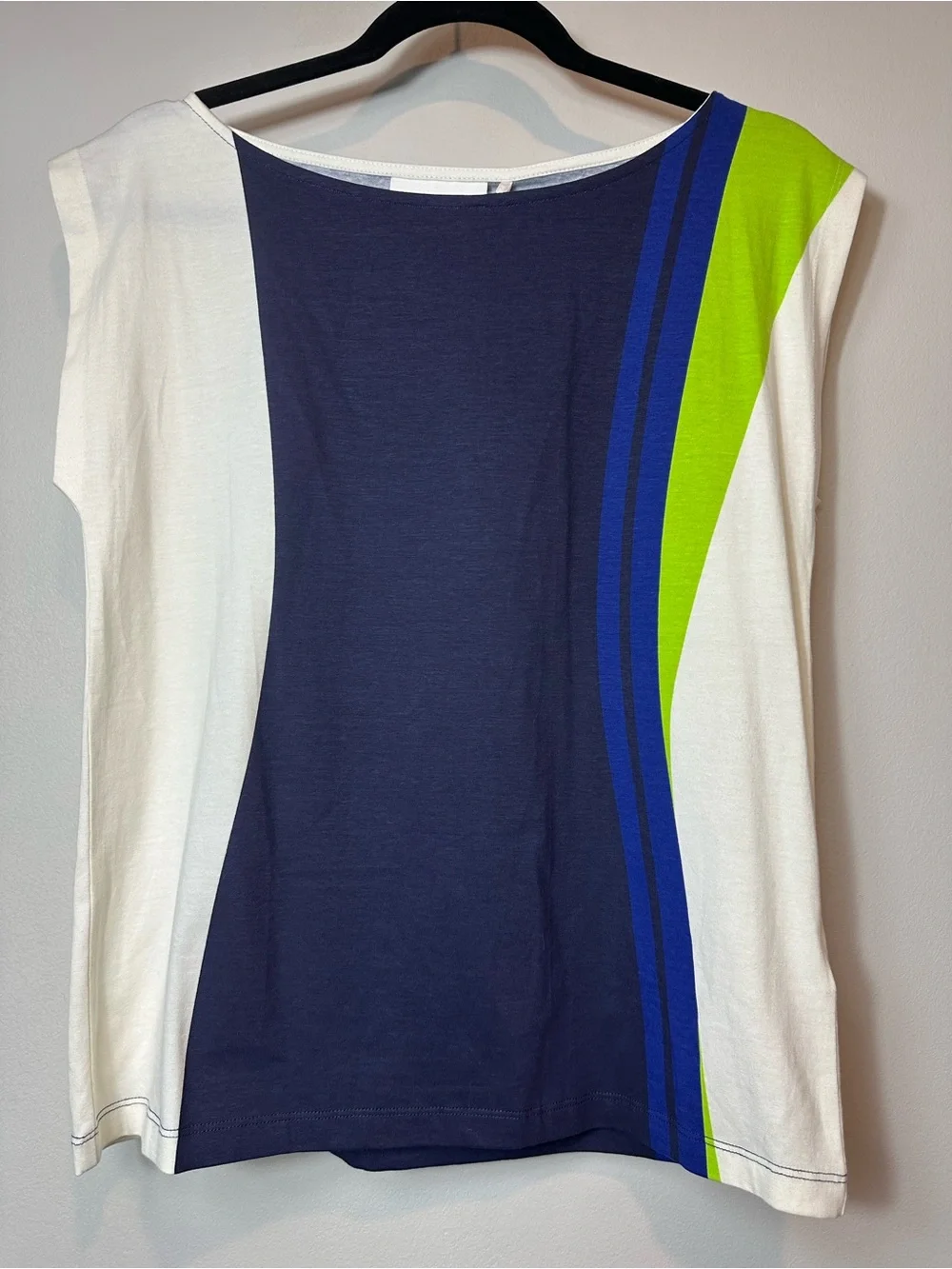 NWT SKFK Marixol-Gots Curves Print Cap Sleeve Organic Cotton Top Size 6 - Picture 4 of 8
